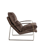 Fabien Upholstered Lounger | Mineral/Gold
