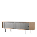 Fuji Japandi 2 Door Media Unit | Grey