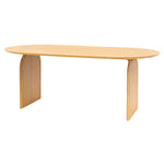 Geo Retro Oval Dining Table | Natural