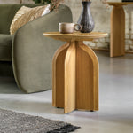 Geo Retro Side Table | Natural