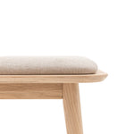 Hatfield Upholstered Bench | Natural Oak