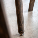 Hatfield Retro Round Dining Table | Smoked Oak