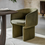 Holm Retro Tub Dining Chair | Moss Green