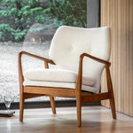 Jensen Mid-Century Boucle Armchair | Cream