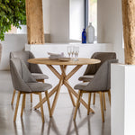 Korsa Sculptural Dining Table | Natural