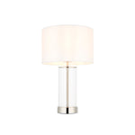 Lessina Table Lamp | Bright Nickel/Vintage White | Medium