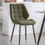 Manford Mid-Century Dining Chairs | Bottle Green | Set of 2