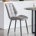 Manford Mid-Century Dining Chairs | Light Grey | Set of 2