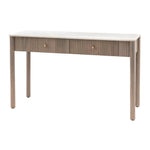 Marmo Marble Top 2 Drawer Console Table | Grey Wash Mango Wood