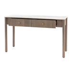 Marmo Marble Top 2 Drawer Console Table | Grey Wash Mango Wood