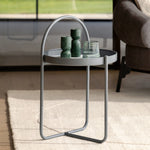 Melbury Handle Side Table | Grey