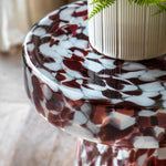 Murano Glass Side Table | Leopard
