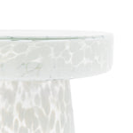 Murano Glass Side Table | White