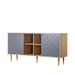 Newbury Bauhaus Sideboard | Grey/Oak