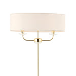 Nixon Floor Lamp | Brass/Vintage White