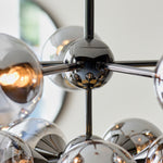 Oscar 11 Bulb Pendant Light | Black/Smoked