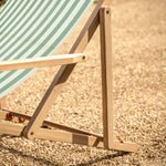 Outdoor Creta Deck Chair | Green Stripe