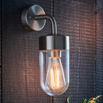 Outdoor North Wall Light | Brushed Stainless Steel | 30cm
