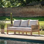 Outdoor Paros Pull Out Sofa | Natural Acacia