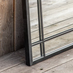 Outdoor Pinden Mirror | Black Iron | 135cm