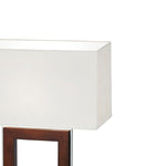 Portal Table Lamp | Dark Wood/Cream