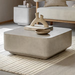 Rozzano Concrete Coffee Table | White