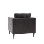 Whitwell Button Armchair | Charcoal