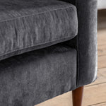 Whitwell Button Armchair | Charcoal