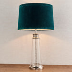 Winslet Hammered Glass Table Lamp | Teal