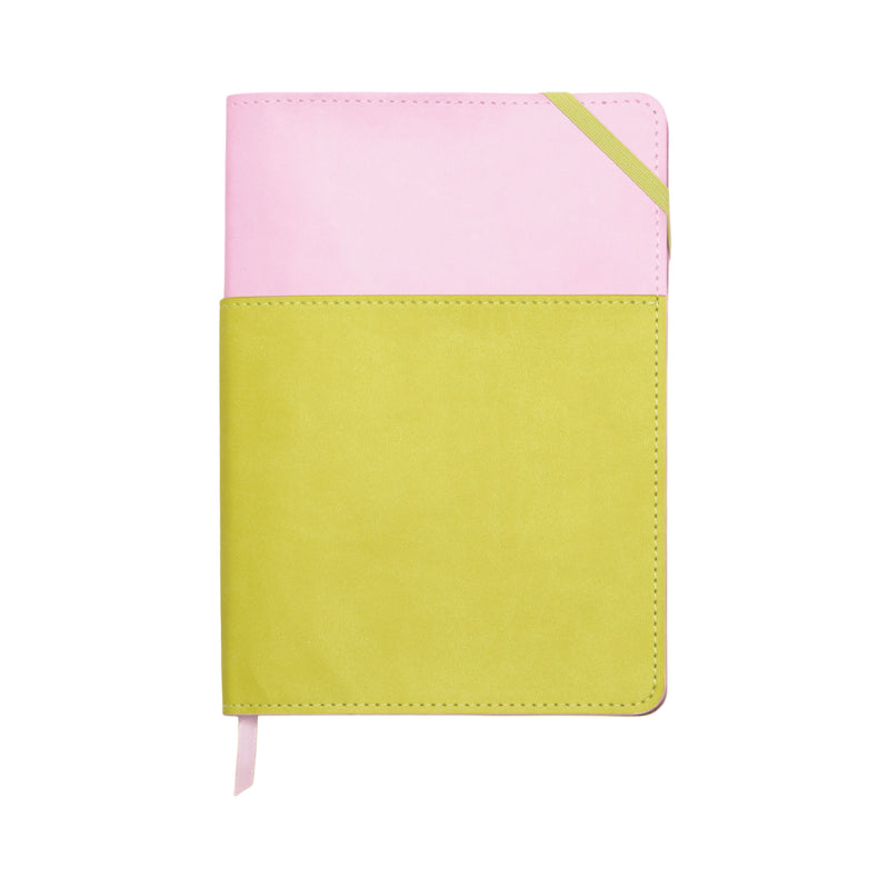 Vegan Leather Pocket Journal | Lilac/Matcha
