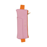 Vegan Leather Pen Pouch | Pink & Orange