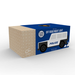 Colour Changing Night Light | Black & White Police Car with Stickers | Medium