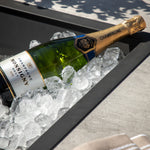 Outdoor Holton Corner Square Dining Set with Fire Pit | Stone