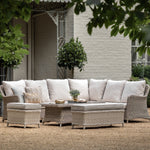 Outdoor Ascot Corner Dining Set with Rising Table | Salt Spray