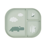 Foodie Compartment Plate | Croco | Green