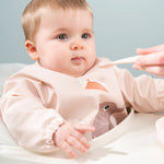 Playground Sleeved Pocket Bib | Powder Pink