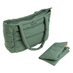 Quilted Changing Tote Bag | Green