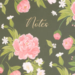 Desk Journal with Bookmark | Rose Garden | 8x10"