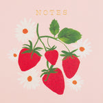 Lined Notes Journal | Strawberry Fields | Soft Pink | 6x8"