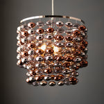 Esme Smoked Mirror Pendant Light | Chrome/Copper