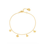 Bumblebee & Butterfly Charm Bracelet | Gold Plated