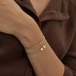 Connected Hearts Bracelet | Gold Plated