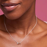 Flower Trio Charm Necklace | Silver & Gold Plated