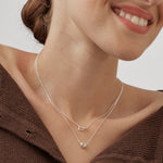 Heart Disc Bead Necklace | Gold & Silver Plated