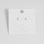 Mini Pearl Flower Stud Earrings | Gold Plated