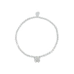 Pearl Butterfly Sienna Charm Bracelet | Silver Plated