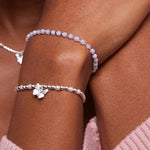 Pearl Butterfly Sienna Charm Bracelet | Silver Plated
