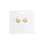 Sun Huggie Hoop Earrings | Gold Plated