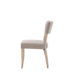 Eton Farmhouse Upholstered Dining Chairs | Natural | Set of 2