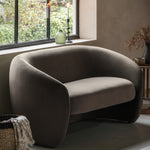 Curvo Retro 2 Seat Sofa | Espresso